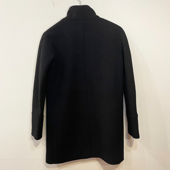 EUC J.Crew Stadium Cloth City Wool Blend Coat Black 0, XS $238 - Picture 3 of 6